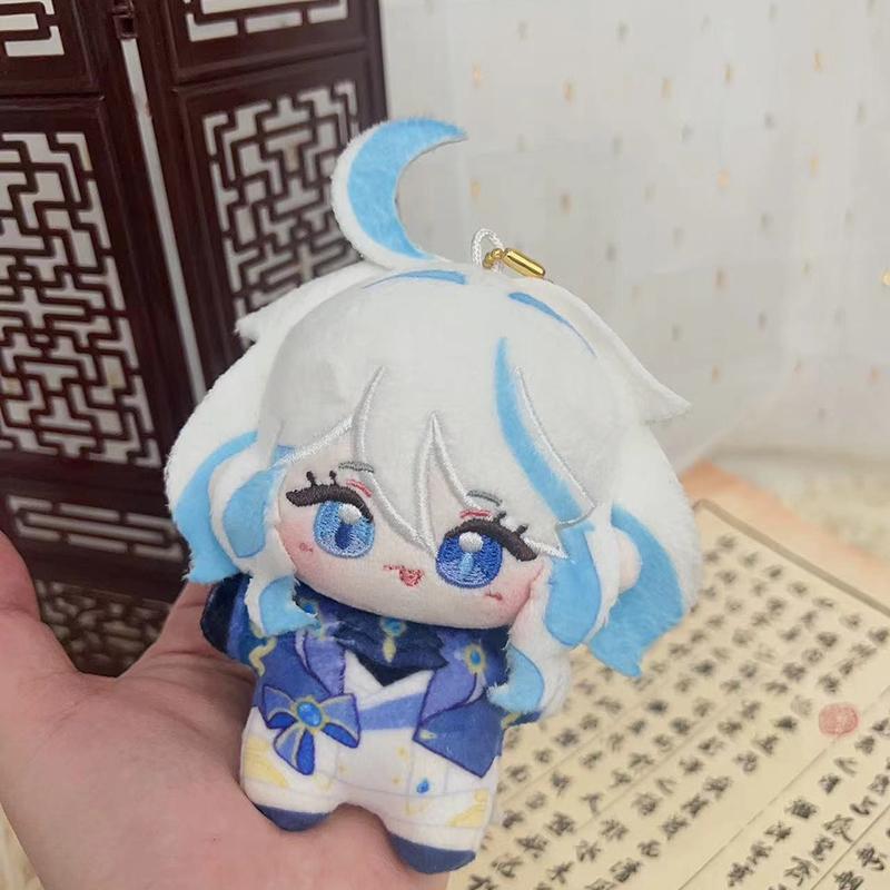 Genshin Impact 10cm Plush Doll Raiden Shogun Yae Miko Kamisato Ayaka Kokomi Pendant Keychain Anime Cosplay Stuffed Doll Kid Gift