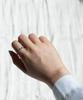 Alleun Silver 925 Cubic Onyx Silver Ring Friendship