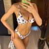Butterfly V-bar Underwire Bikini Female Swimsuit Women Swimwear Three-pieces Bikini Set Sarong Bather Bathing Suit Swim