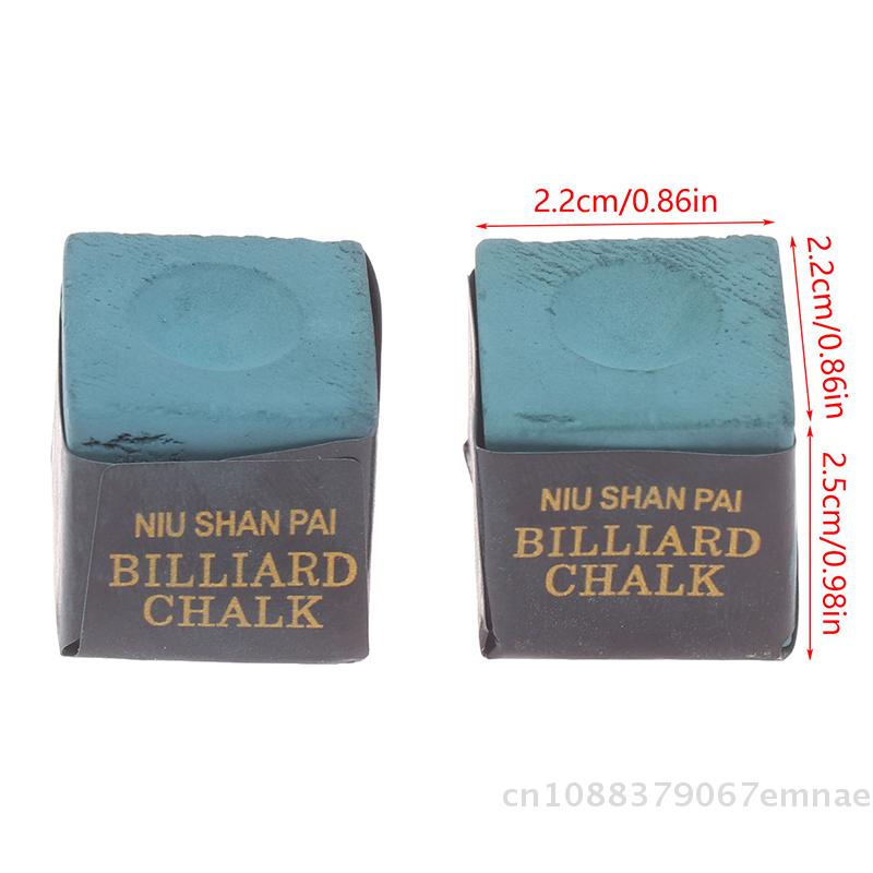 12Pcs Pool Cue Chalk Billiards No-Slip Wiping Powder for Snooker Table Tennis Sports & Entertainment Accessories