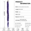 LUPU 32inch Purple Synthetic Braided Wig With Elastic Band and Shiny Colored Tinsel Ponytail, Suitable for Girls'  Hairstyle