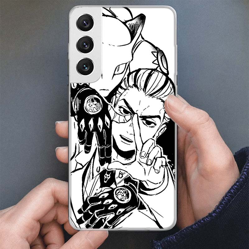 JoJo Kira Yoshikage Killer Queen Phone Case For Samsung Galaxy S25 S24 S23 Ultra S22 Plus S21 S20 FE S10 + S25 Edge Soft Cover S