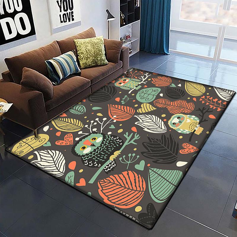 Desen animat anime frumos pictură covor pentru camera de zi Covor zonă mare Covor negru moale Covorașe de decorare a casei Covoare Boho Picnic