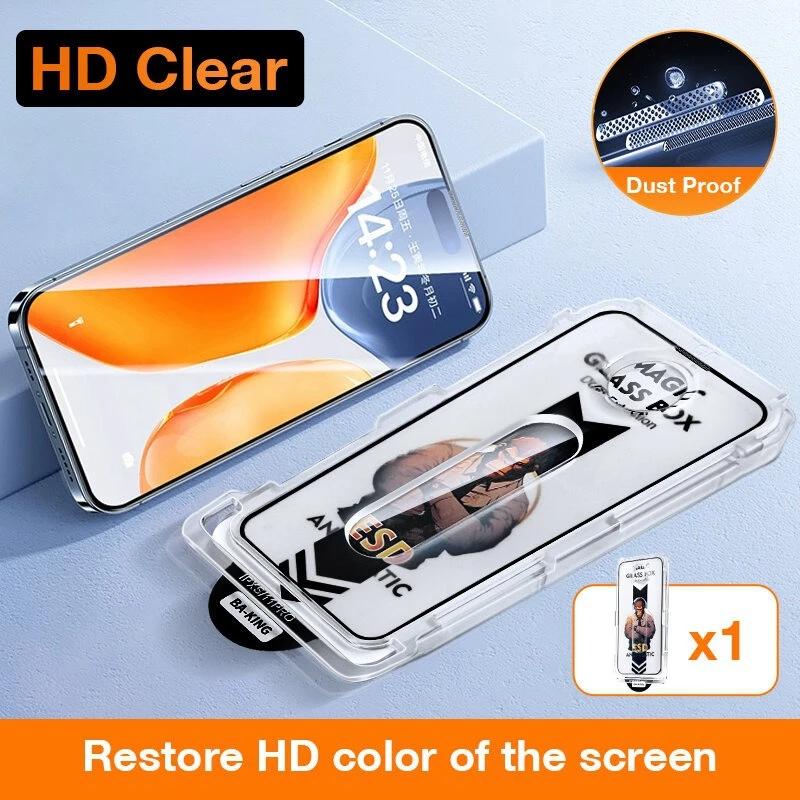 

HD/Privacy 9H Screen Protector Tempered Glass Cover For IPhone 17 Air 16E 15 14 Plus 13 Pro Max Easy Installat Dust Free Kit Set iPhone 15