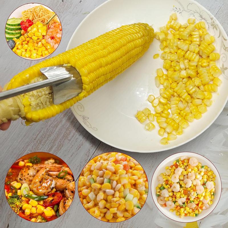 Sbucciacob, Sgranacobbi, Rimuovi Chicchi di Mais, Manico Ergonomico, Sbuccia Mais, Gadget da Cucina, Sbuccia Mazza di Mais