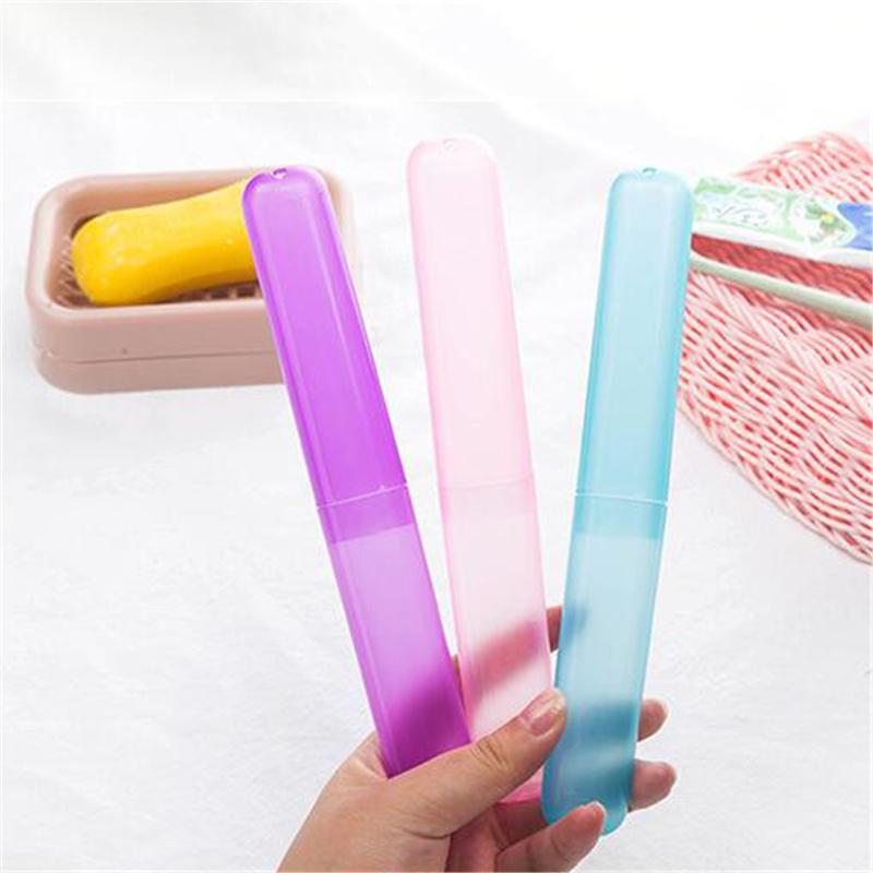 4 Colors Travel Portable Toothbrush Case Storage Holder Outdoor Travel Hiking Camping Toothrush Cap Case Box for Family