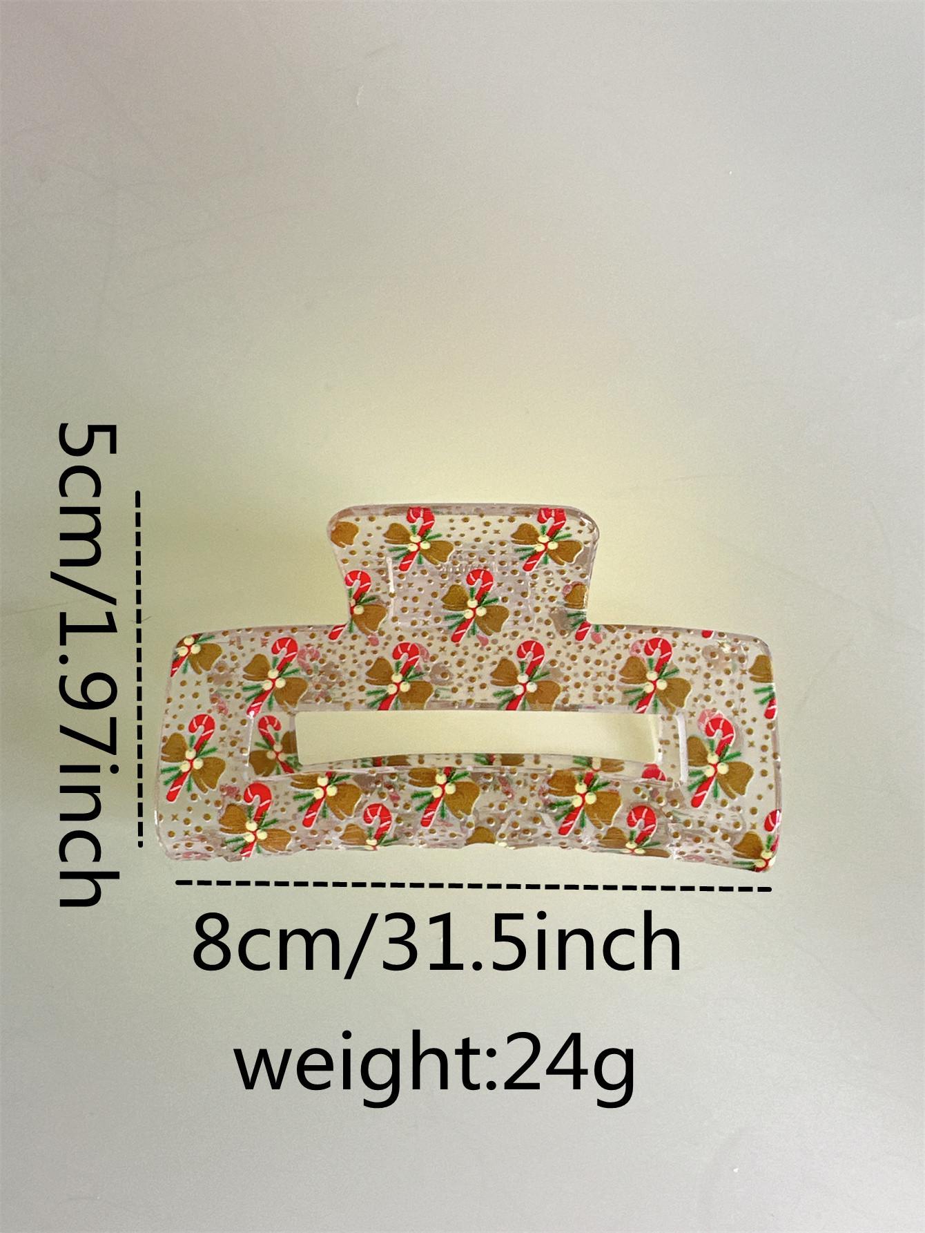 

Рождественские прозрачные акриловые заколки для волос Новые милые заколки-крабы Заколки Заколки для волос Аксессуары для волос Головные уборы Детские праздничные подарки