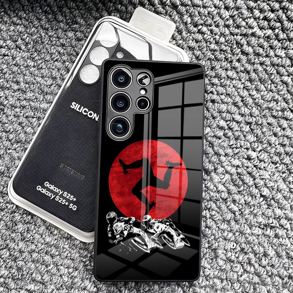

Isle Of Man TT Phone Case For Samsung S26 Ultra S25 Edge Ultra S23 S22 S21 S20 Ultra Plus S24 Fe A25 Glass Cover Samsung A55
