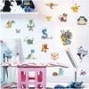Cartoon Pokmon Wall Decor Pvc Material Bedroom Living Room Supplies Decoration