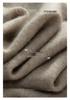 2026 Autumn/Winter Women's High Neck Cashmere Sweater - Solid Color, Loose Fit, Slimming Turtleneck Knitwear