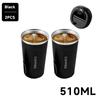 Thermo Cafe Coffee Mug Car Thermos Mug 380ML Travel Thermo Cup for Tea Water Coffee Double Stainless Steel
