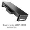 Monitor Riser with USB Hub and Large Storage Drawer