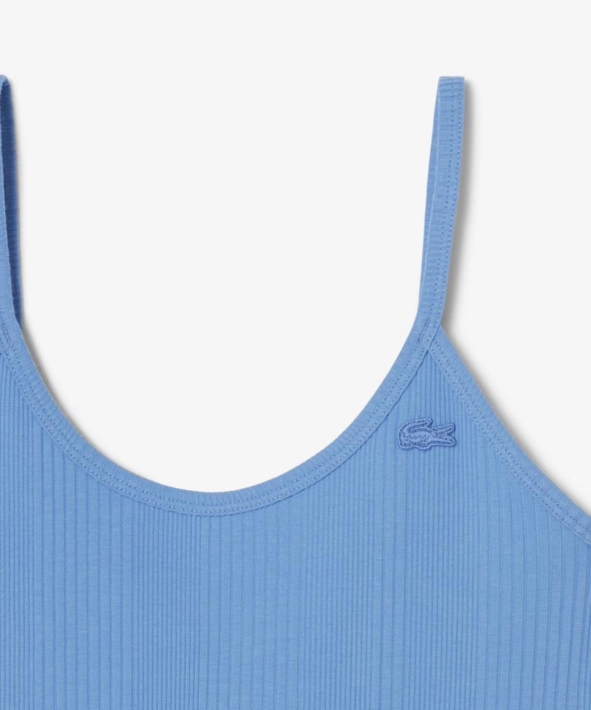 Lacoste Women'S Sleeveless Long Rib Dress Ef0966-56G 776