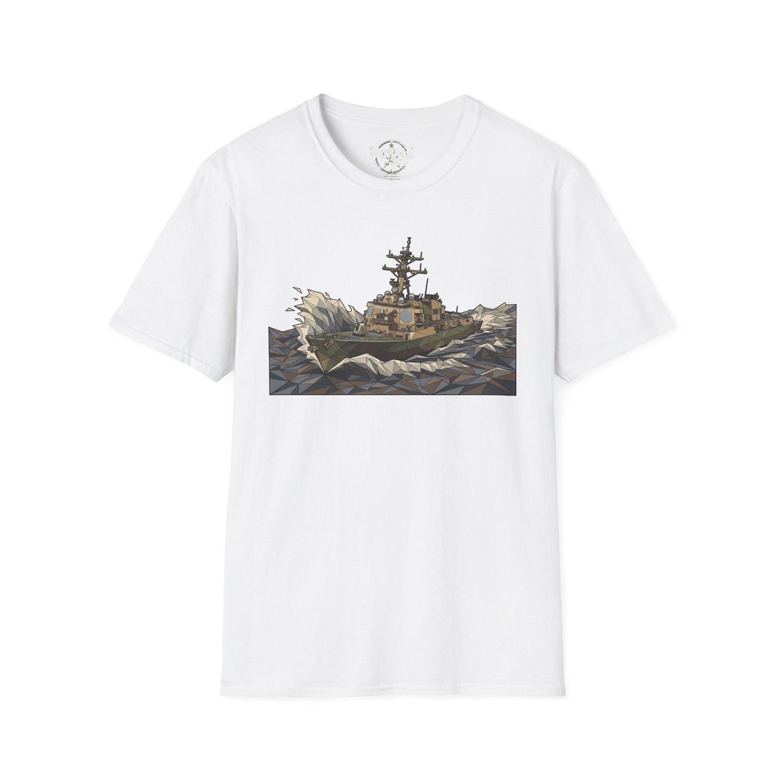 Coast Guard Cutter T-Shirt | Rough Seas Maritime Rescue Ship Tee | Naval Gift 2XL