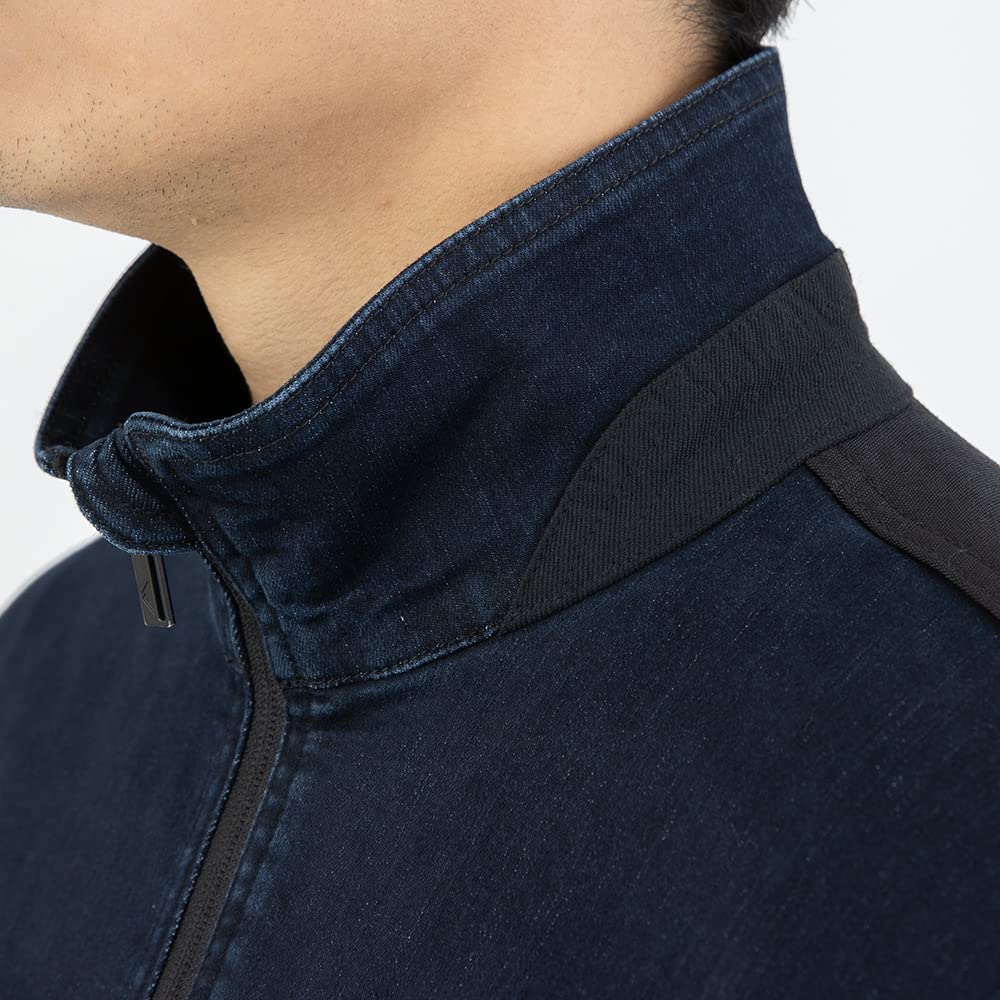 [CO-COS] RKN-6980 [ROCKEN BLACK KITE TOKYO] Stand-Up Blouson Indigo 4L