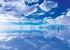 Epoch 500-Piece Jigsaw Puzzle World Scenic View Uyuni Salt Flat Bolivia 38×53cm Mirror of the Sky with Adhesive Spatula and Ticket