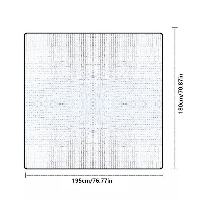 Camping Tent Mat 195x180cm Double-Sided Insulating Aluminum Foil Picnic Pad Foldable Outdoor Thermal Foil Mat Tent Floor Mat