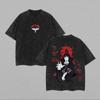 Tričko Pain Nagato Naruto Shippuden Tričko Vintage Vyprané Oversized Retro Anime Harajuku Streetwear Pánské Grafické Oblečení Košile
