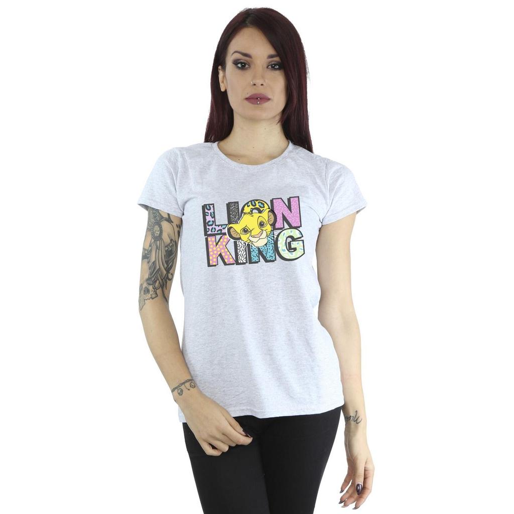 Disney Womens/Ladies The Lion King Pattern Logo Cotton T-Shirt