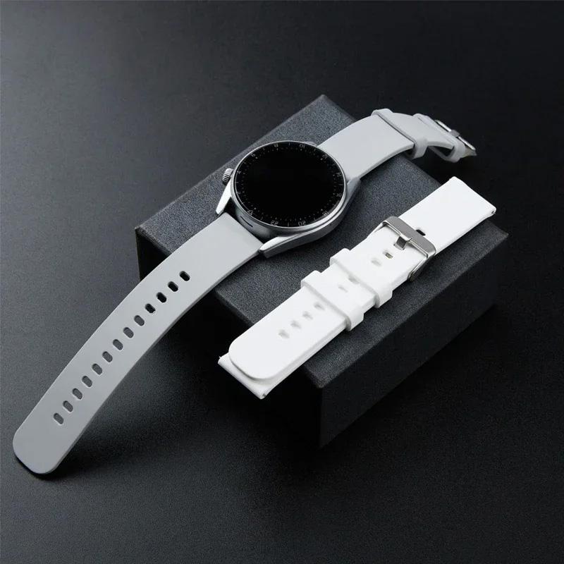 1 Stück 22 mm Ersatz-Silikonarmband Universalarmband Zubehör Hohe Qualität oder Samsung Active Smartwatch-Armband Huawei Watch