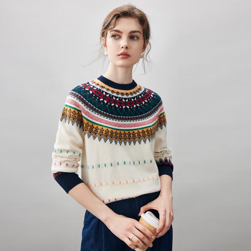 Comon Boca 2025 Autumn/Winter Fair Isle Jacquard Cashmere Sweater