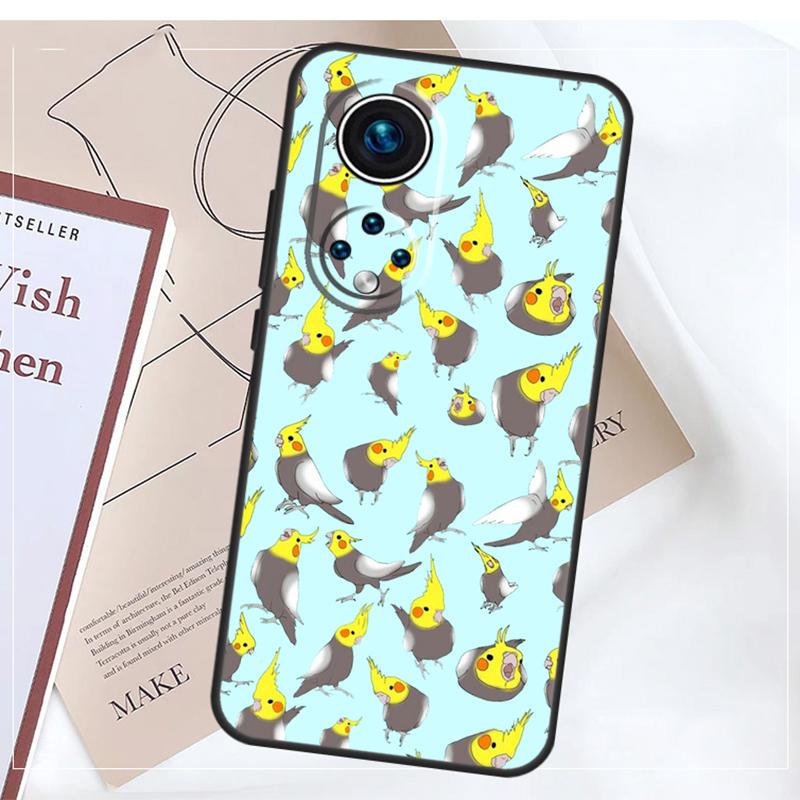 

Cartoon Cockatiel Collage Case For Honor Magic 5 6 7 8 Pro X9a X9b X9c X9d X8b X8c Win RT 50 70 90 200 400 Lite Cover For Honor 50