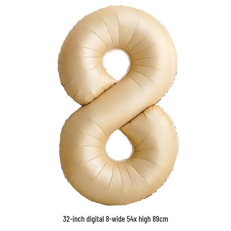 32-Inch White Number '40' Birthday Balloon, Aluminum Foil Party Decoration Prop