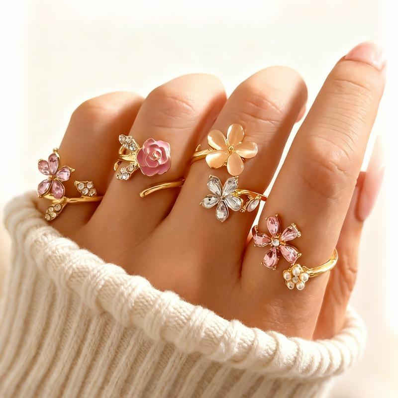 European and American Geometric Creative Ring Set of 30 Pieces, Personalized Irregular Design Women's Ring