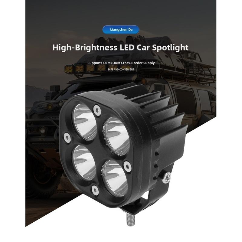 Bright LED Motorcycle Spot Light Waterproof Aluminum Alloy Work Light Fog Lamp Headlight Accessories For ATV Motorcycle Truck