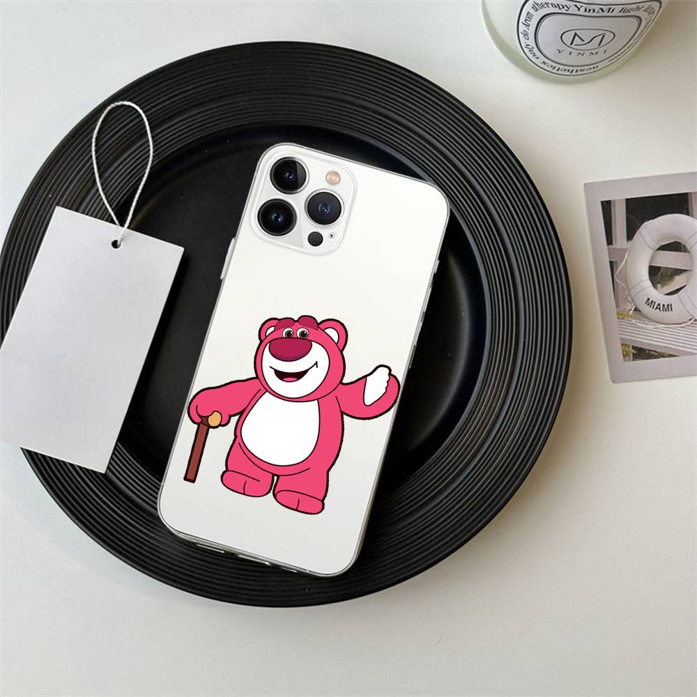 Cute L-Lotso Phone Case For IPhone 17/16/15/11/13/14 Pro Max Plus/X/Xr/Xs Max/12mini Air Transparent Clear