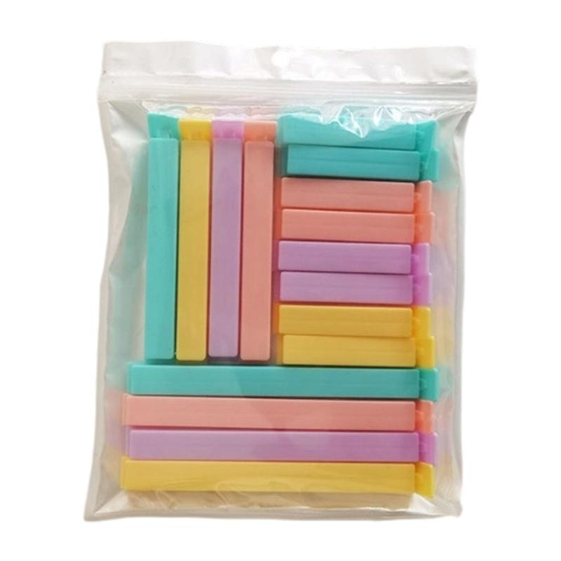 Effective Airtight Food Sealing Clip 3 Size Candy Color Plastic Bag Clip For Snacks Spices Dry Good Storage