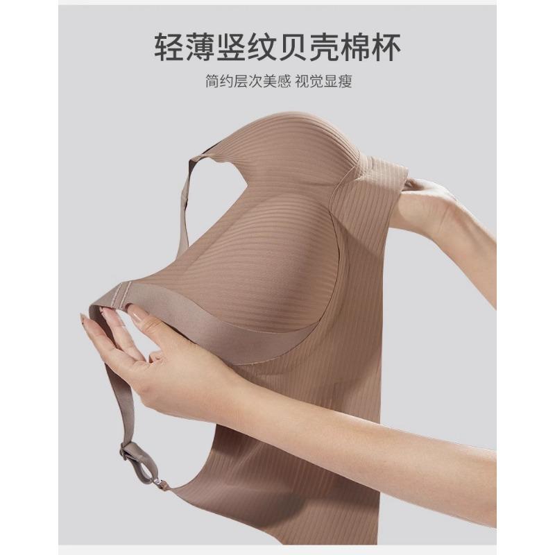 Women No Steel Ring Thin Full Cup Bra Large Size Seamless Minimizer Intimate Lingerie
