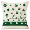 New Irish Pillowcase Printed Linen Sofa Pillow Home Decor Seat Cushion Festive Waist Pillow