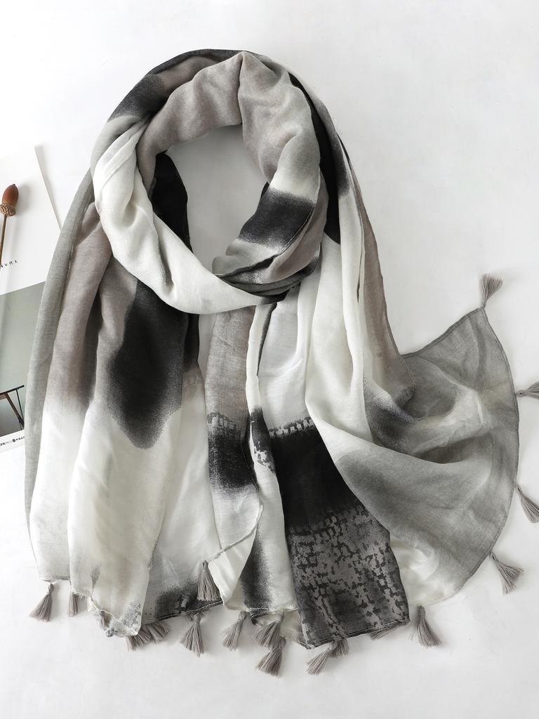 Marca de luxo outono inverno mulheres cachecol praia xale algodão senhora moda flor cachecóis bandana pashmina wrap hijab cachecol