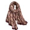 Letter contrasting color scarf style street fashion shawl high-end cotton and linen scarf shawl dual-purpose large size
