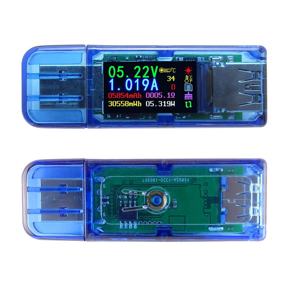 AT35 USB Tester Voltage Current Multimeter Charger Power Bank Capacity Tester AT34 Tester Voltmeter Ammeter USB Charger Tester