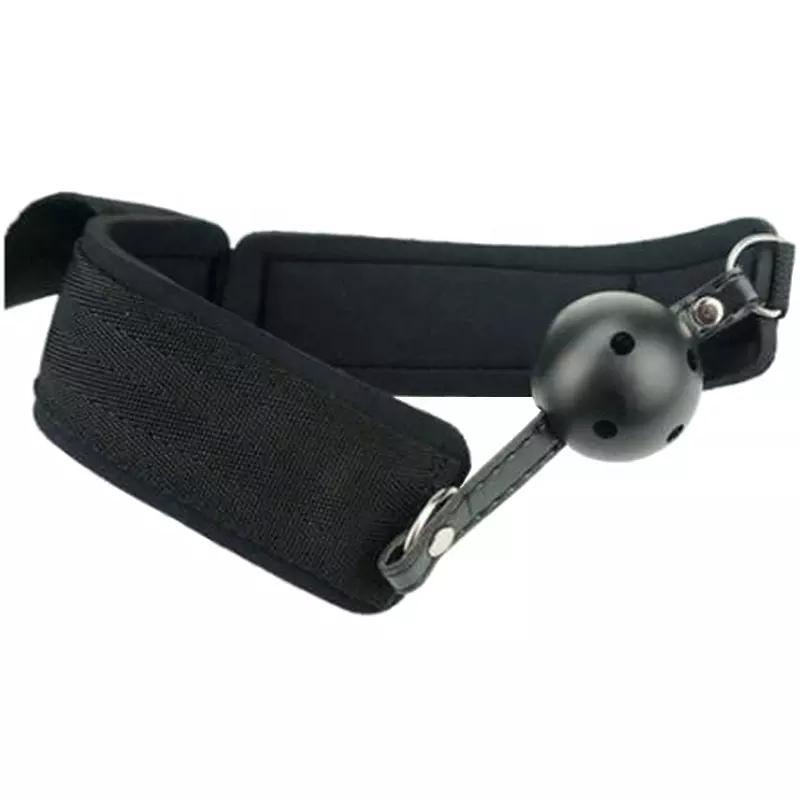 Japan SM bondage Back Cross Collar Strap Handcuffs Mouth Ball Gag Sex Handcuffs Sex Fetish Slave Bondage For