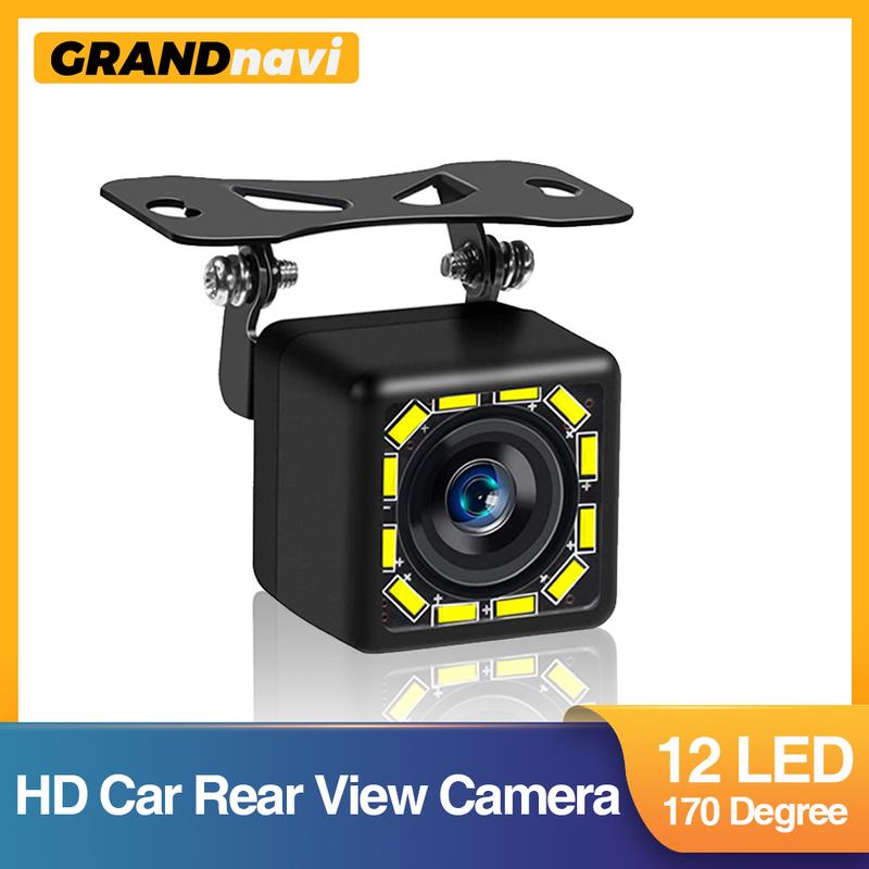 GRANDnavi Car Backup Reverse Camera HD CVBS480P Parking Link Reverse Camera Waterproof Night Version 170 Wide Angle Color Image