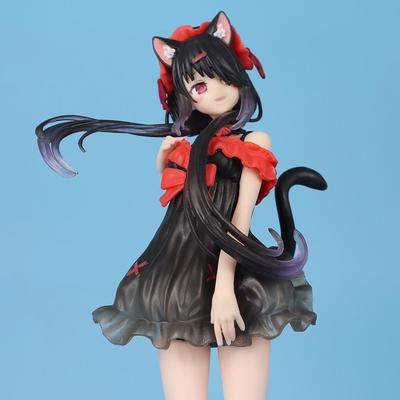 New Arrival: Tokisaki Kurumi Cat Ear Anime Figure - Desktop Model Ornament