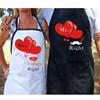 DIY Party Decorations Mr Mrs Couple Kitchen Apron Funny Pinafore Cooking Baking Party Cleaning Aprons Supplies.