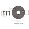 2PCS Black/Gold/Silver Output Jack Cover Chrome Metal Curved Bottom Jack Plate  For Guitar Bass