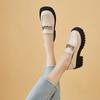 Thick-soled Platform Loafers Women's Autumn Retro French High-heeled Mary Jane Shoes Women's British Style Small Leather Shoes Women's Fashion