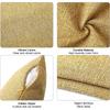 45x45cm Textured Throw Decorative Pillow Covers Square Accent Solid Cushion Cover Cozy Farmhouse Linen Pillow Case with Zipper