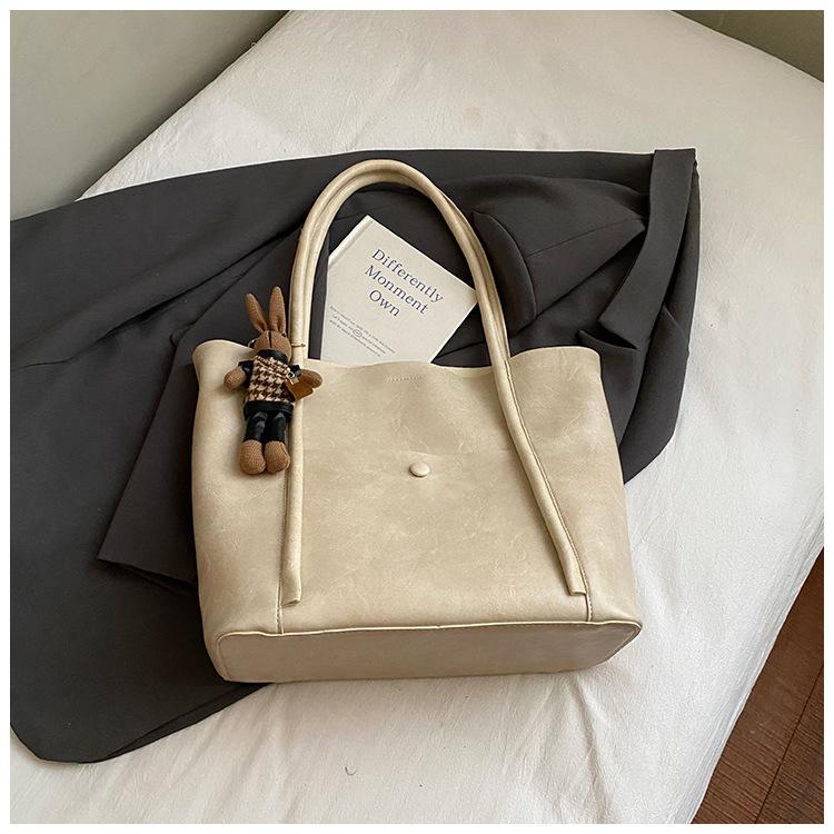 Niche Fashion Bag Women's New Trend Portable Bucket Bag Retro Simple Shoulder Bag Women