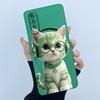 New For Vivo S1 1907 Case Lovely Cartoon Cat Liquid Silicone Soft TPU Shockproof Back Cover For Vivo V17 Neo VivoS1 Phone Case