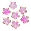 50pcs/Lot 23x24mm Acrylic Flower Beads Petals Charm Connectors DIY Earrings Hair Jewelry Making Acessories Supplies