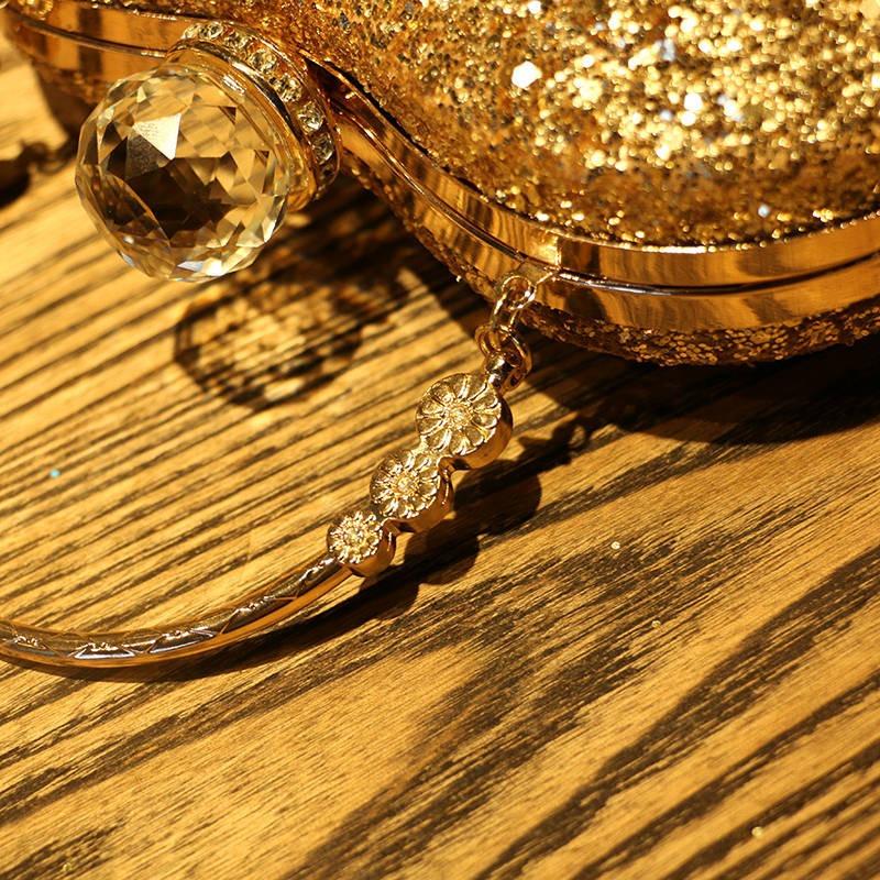 Women's shoulder chain bag autumn and winter casual trend dinner bag heart-shaped diamond-encrusted mini bag