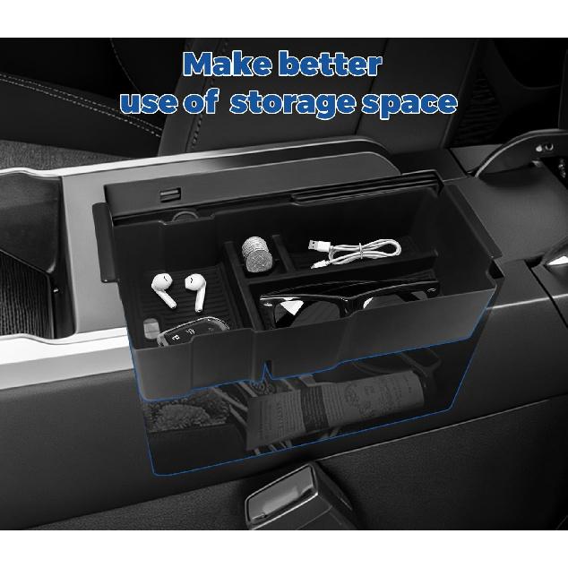 GZSH Center Console Organizer Compatible With 2025 2026 GMC Terrain (Elevation/AT4/Denali) |Easy To Tall| |Add Extra Space| Armrest Storage Box