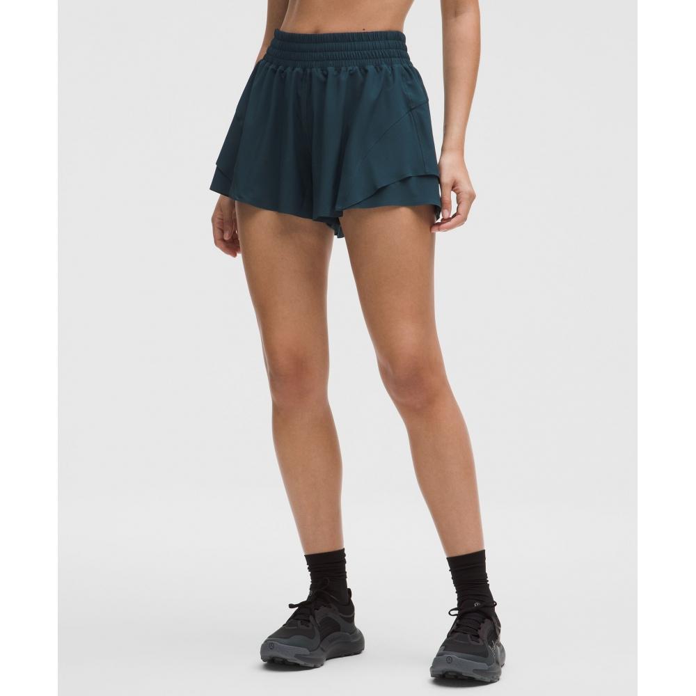 Lululemon Shake It Out High Rise Running Short 2.5  Indochine Blue