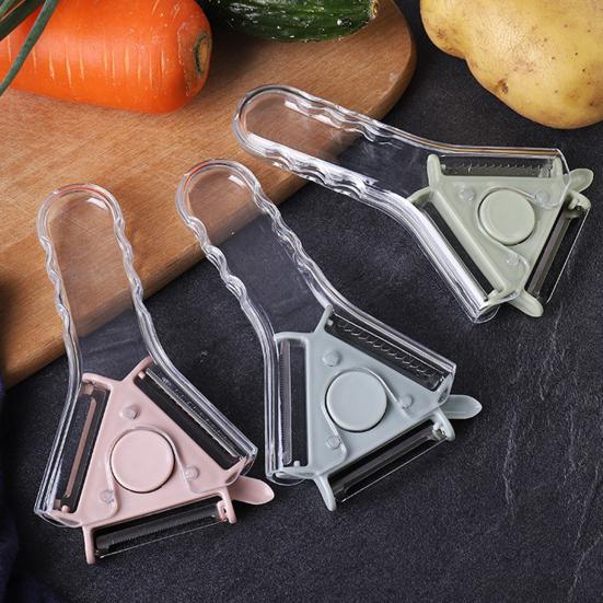 Vegetable Peeler Stainless Steel Blade Potato Shredder Tool with Ergonomic Handle Easy Switch